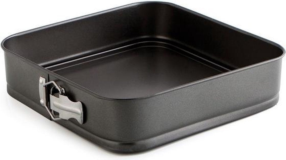 VSE vierkante springvorm 28 x 28 cm antraciet