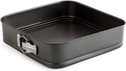 VSE vierkante springvorm 28 x 28 cm antraciet