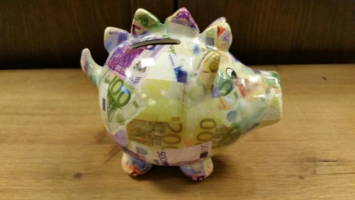 Spaarpot - Draak - Veel kleur - 15cm