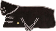 MHS Fleecedeken Zero met hals zwart 80 cm