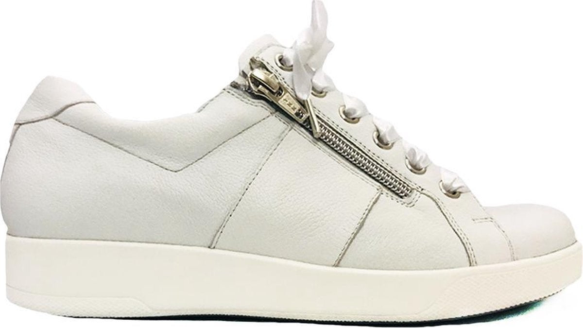 Witte Durea Veterschoenen Wijdte H