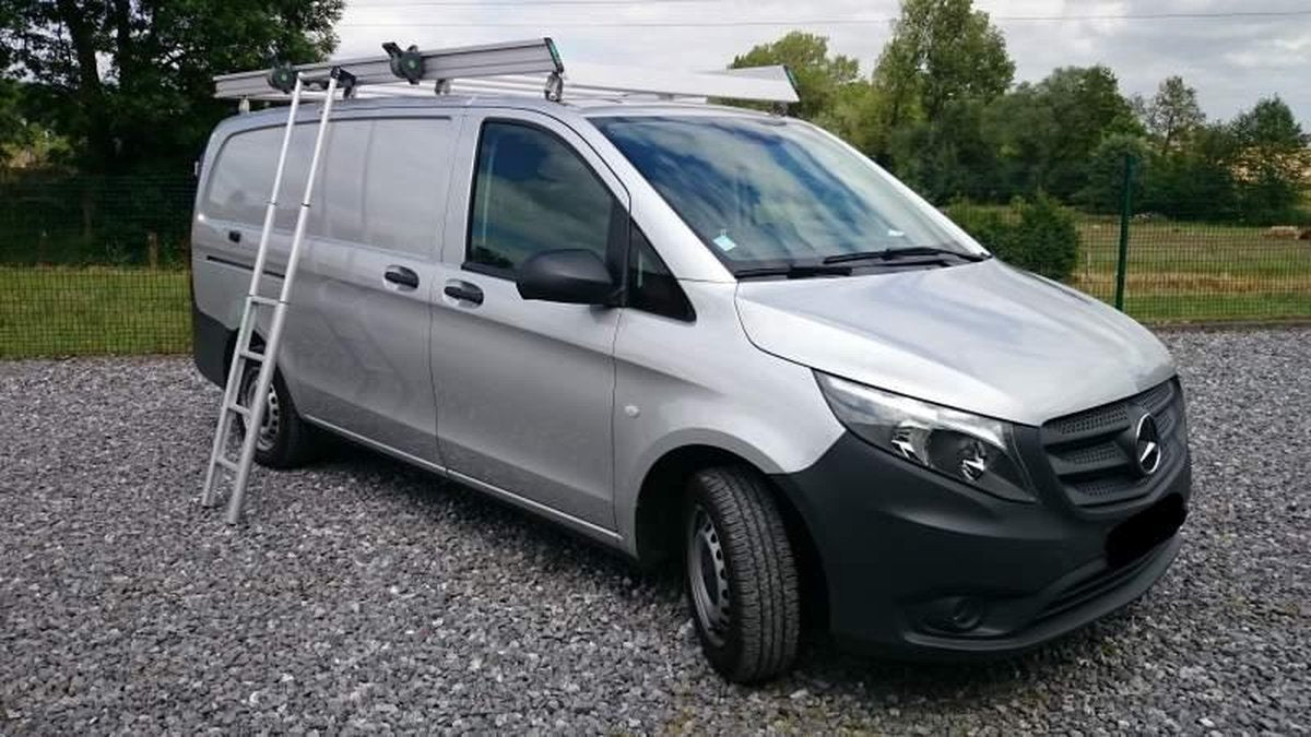 Aluminium imperiaal Mercedes Vito | Roll&Fix Spanbanden Systeem | Mercedes Vito 2014+ | L2H1