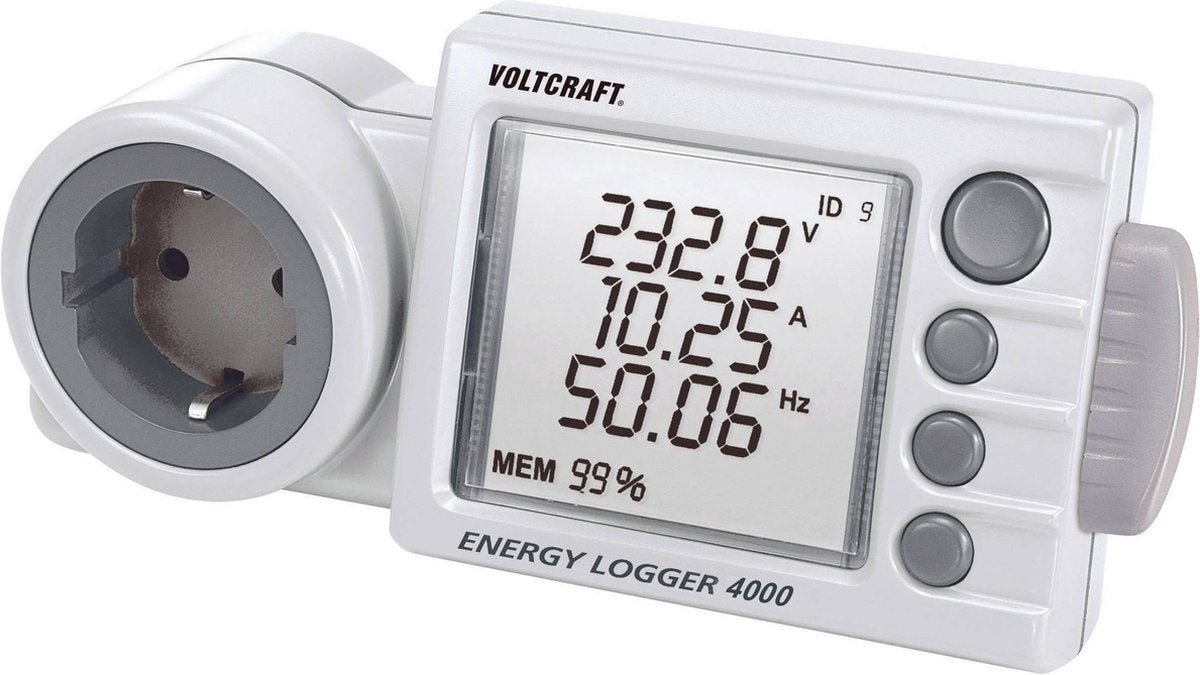 VOLTCRAFT ENERGY-LOGGER 4000 Energiekostenmeter Instelbaar stroomtarief