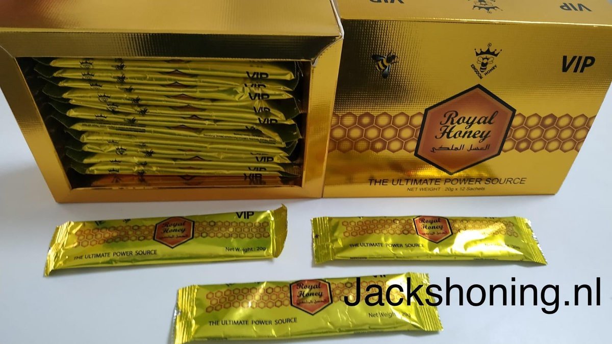 Royal Honey Kingdom Honey |  Malaysian Product |HALAL| 100% natuurlijk  | Extreme Libido & Testosteron Verhogend middel | 12 Liquid Sticks | Zeer Actieve Seksleven voor Mannen | 100% Natuurlijke Viagra  | Gezonde viagra |
