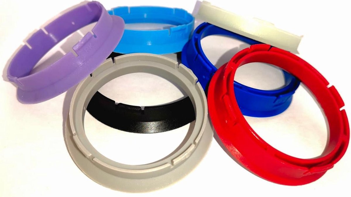 Set Naafringen Centreerringen - ABS Poly 70.4 - 54.1 (4ST)