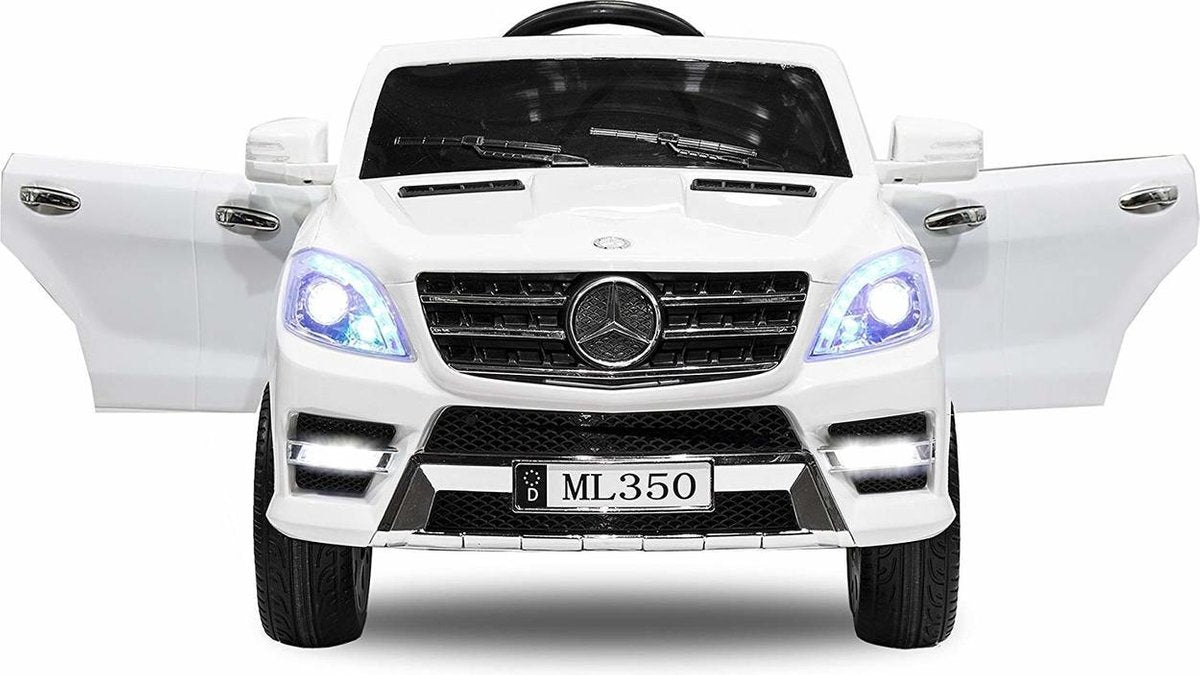 Elektrische Kinderauto Mercedes Benz ML350 Wit 12V Met Afstandsbediening