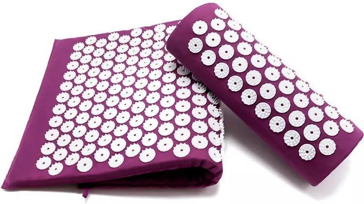 Acupressuur massage mat met kussen- verlicht de pijn- spijkermat