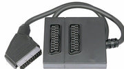 Scart splitter 2-voudig Zwart