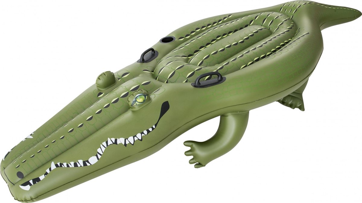 Opblaas Krokodil - Groot - Jumbo Zwembad - Opblaas Figuur - Maat 252X105CM