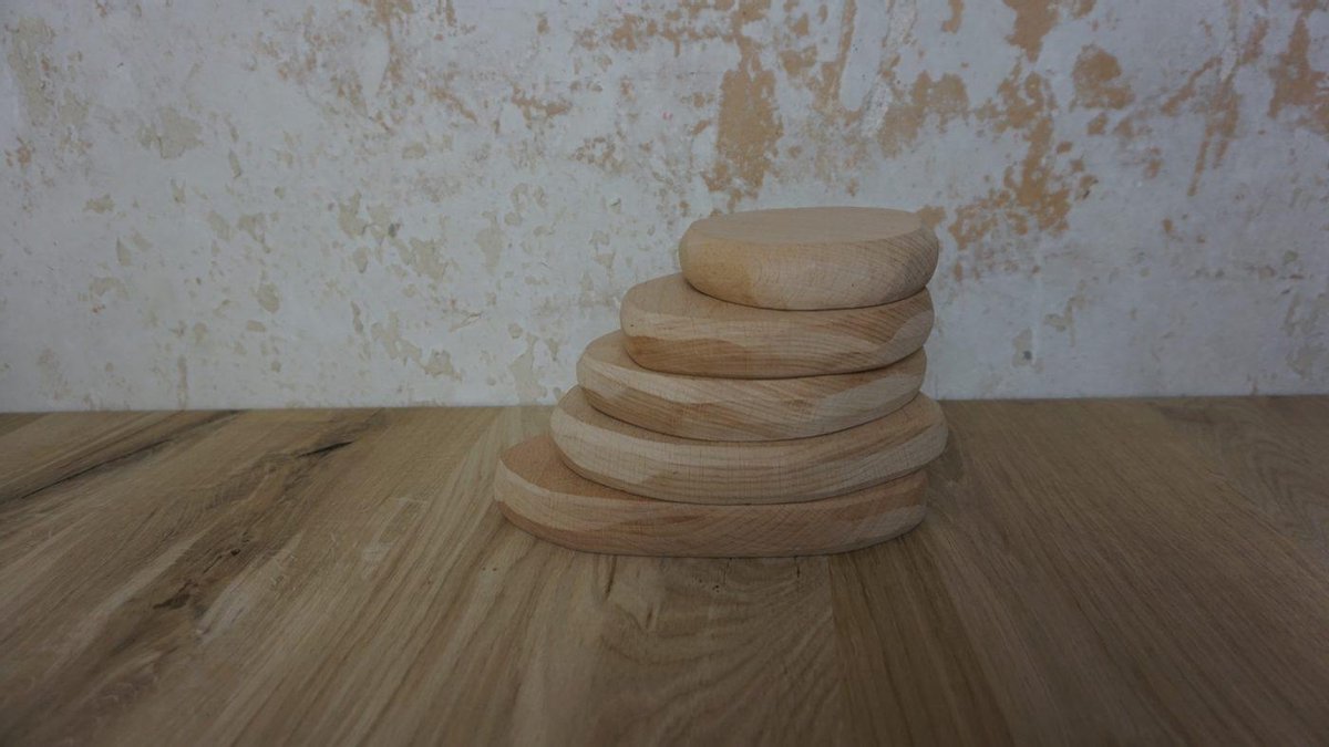 Karkendiem Flets 5 blokken beukenhout