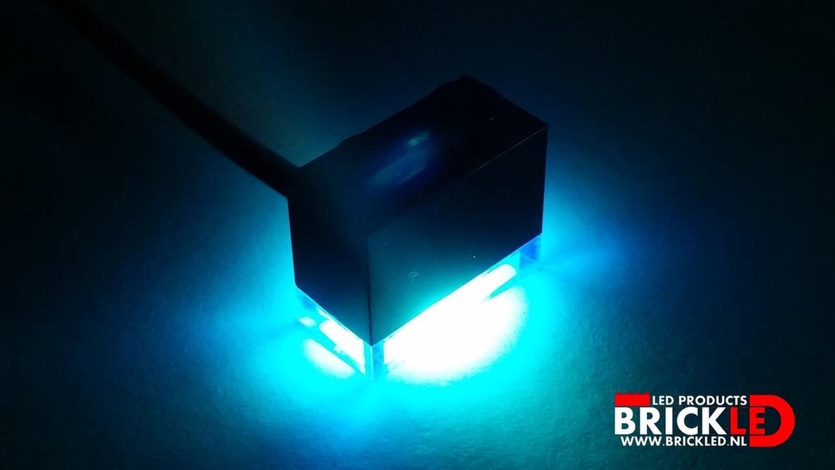 BrickLED 3 x Standaard lampje - Blauw - Verlichting voor LEGO
