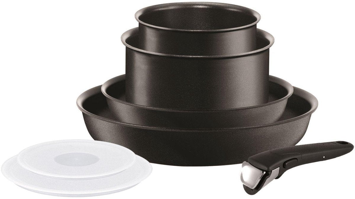 Ingenio Performance Black pannenset 7-delig All Lights inclusief inductie L6548302