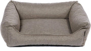 snObbs Kingston XS Hondenmand - Hondenkussen – Trendy Hondenbank - Hondenbed Geschikt voor de Wasmachine - 70 x 50 x 20 - Beige