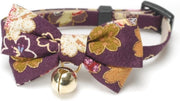 NECOICHI Kimono strik kattenhalsband paars