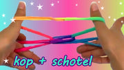 ZTRINGZ Regenboog Touw 3 Stuks - Vingertouw