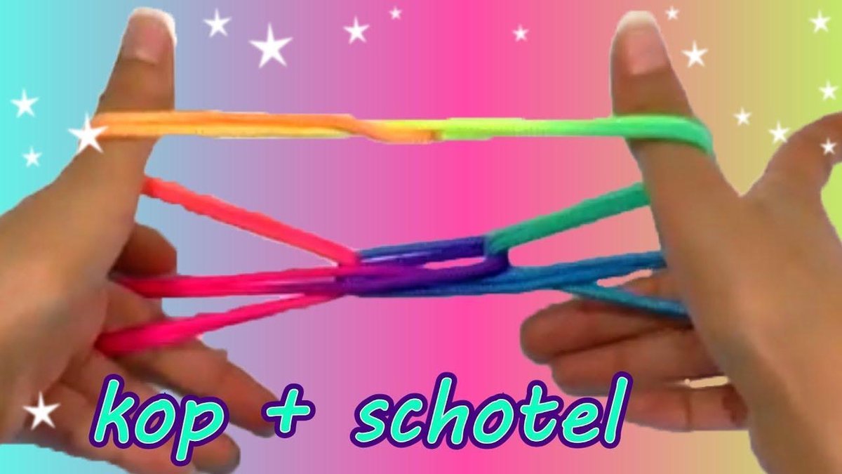 ZTRINGZ Regenboog Touw 3 Stuks - Vingertouw
