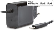 Mobilize Smart Travel Charger 1m. Apple MFi Lightning 2.4A Black
