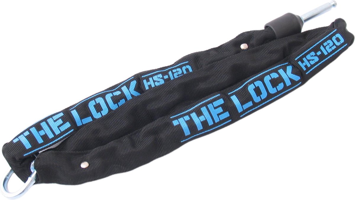 Trelock Insteeklock Kettingslot - ART1 - 120 cm - Zwart/ Blauw