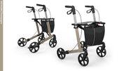 Server Lichtgewicht Rollator Champagne - Standaard banden