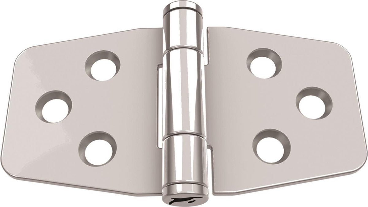 Luikscharnier - 76x42x2 - Rvs 316 - Knoop boven