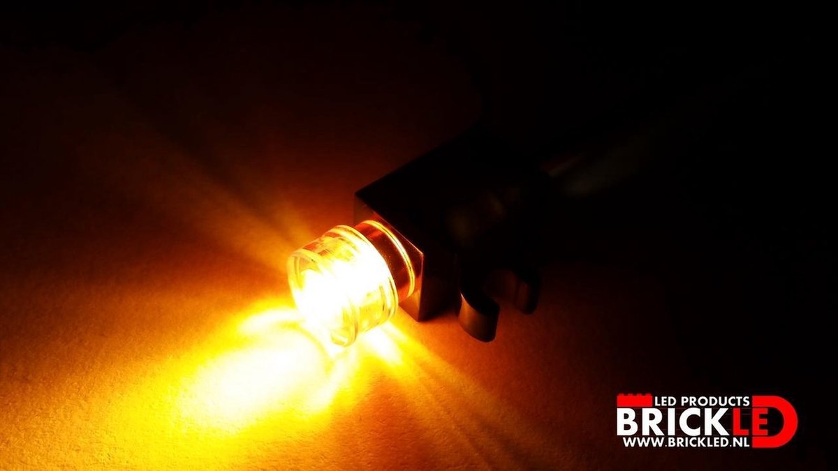 BrickLED 2 x Mini spot - Oranje - Verlichting voor LEGO
