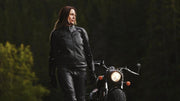 Halvarssons leren motorbroek C-pants Lady zwart 42