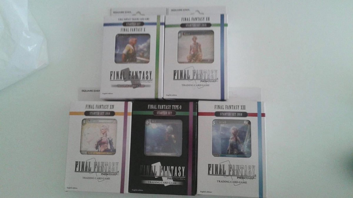5 DELIG TRADING CARD GAME SET FINAL FANTASY