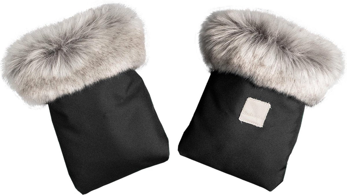 Handwarmers Kinderwagen & Buggy met imitatie bont - Set van 2