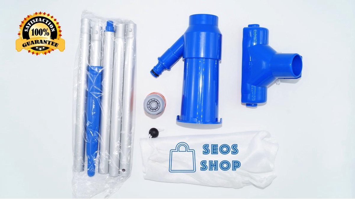 Zwembad Stofzuiger - Bodemzuiger - Inclusief Telescoop stang (120 cm) - Zwembadzuiger - Bodemzuiger Zwembad | SEOS Shop ®