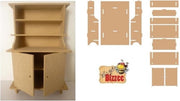 Let`s get Bizzee Buffetkastje MDF 240x160MM (11-delig)  Buffetkast MDF 240 x 160 mm