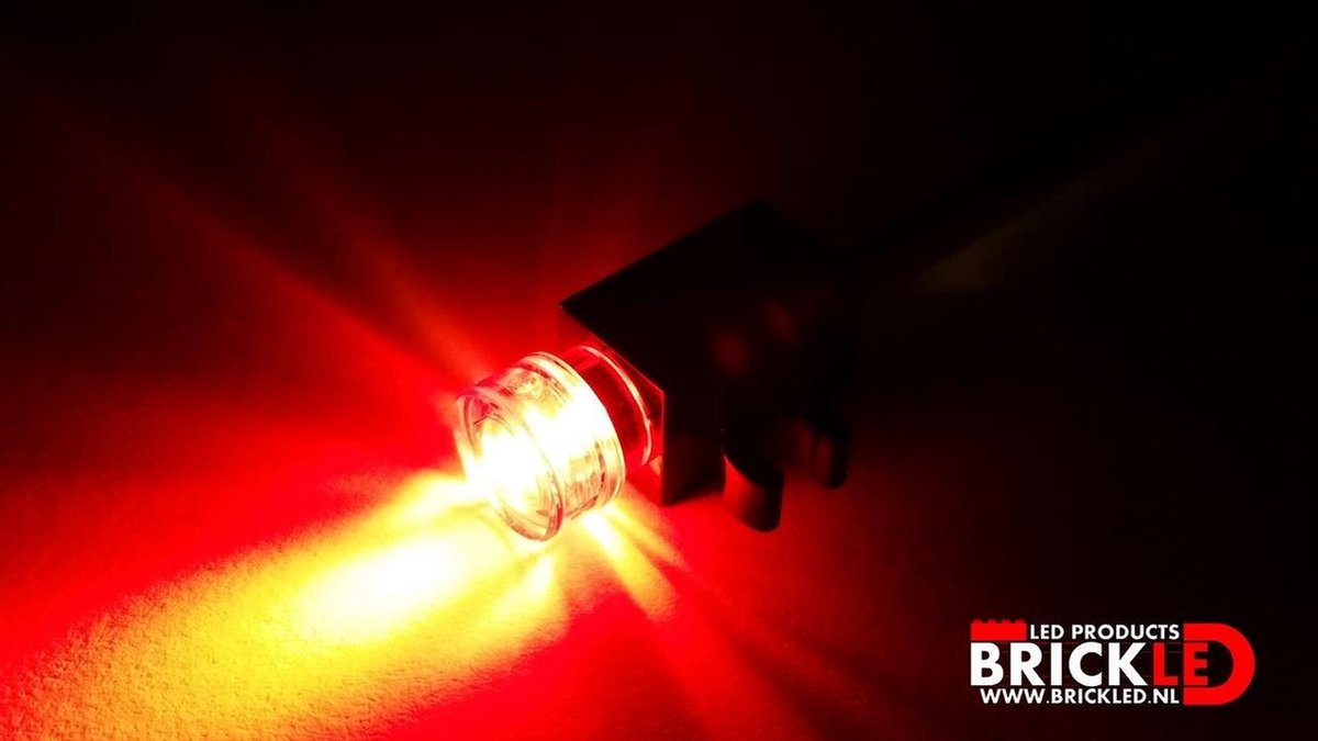 BrickLED 2 x Mini spot - Rood - Verlichting voor LEGO