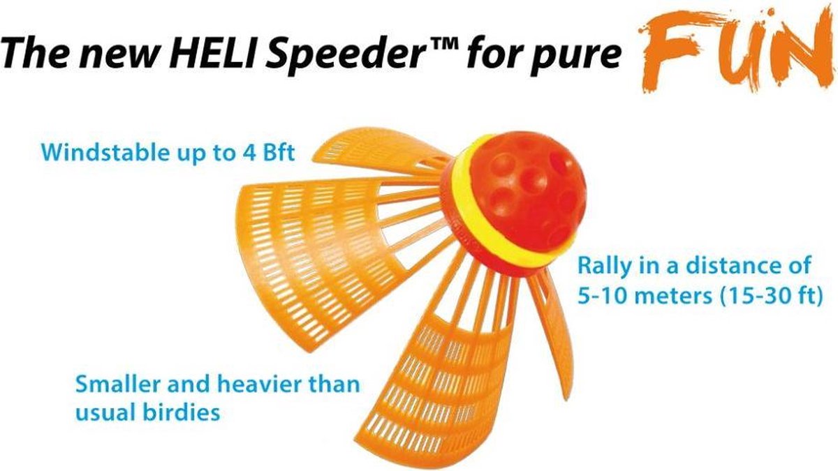 Speedminton Heli Speeders - 2 stuks - speed badminton