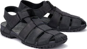 Mephisto BASILE heren sandaal - zwart - maat 39