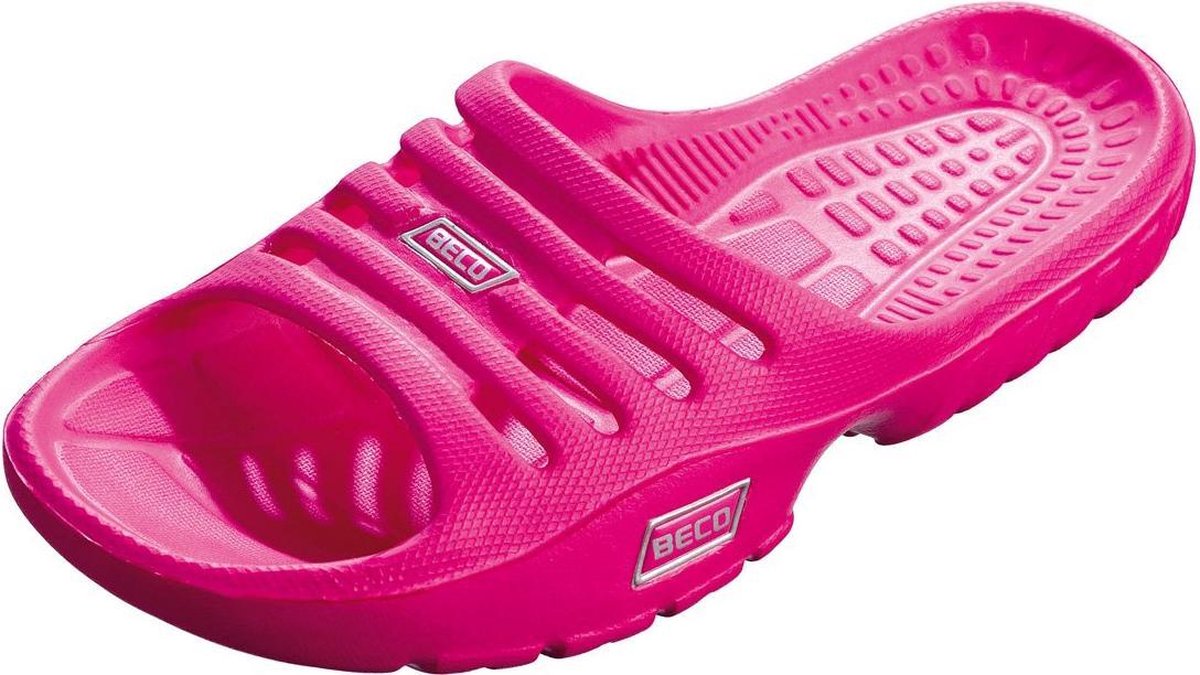 Badslipper Beco roze maat 35