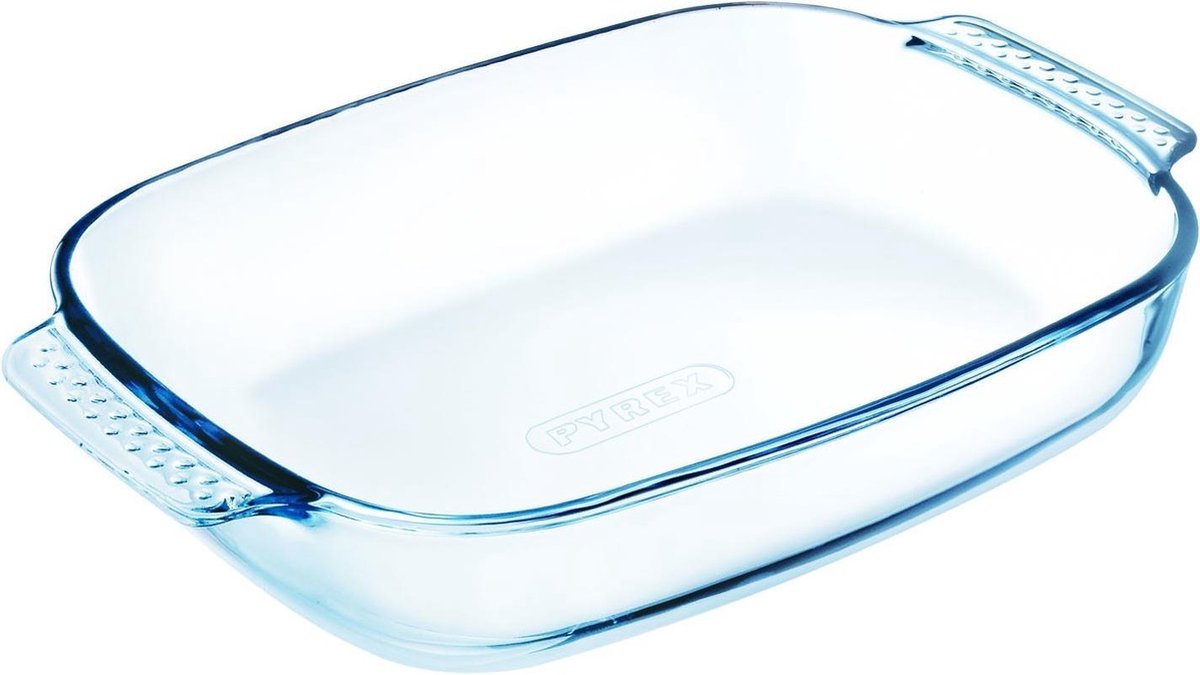 Pyrex  Rechthoekige Ovenschaal met grepen - Borosilicaatglas  - 30 x 20 cm
