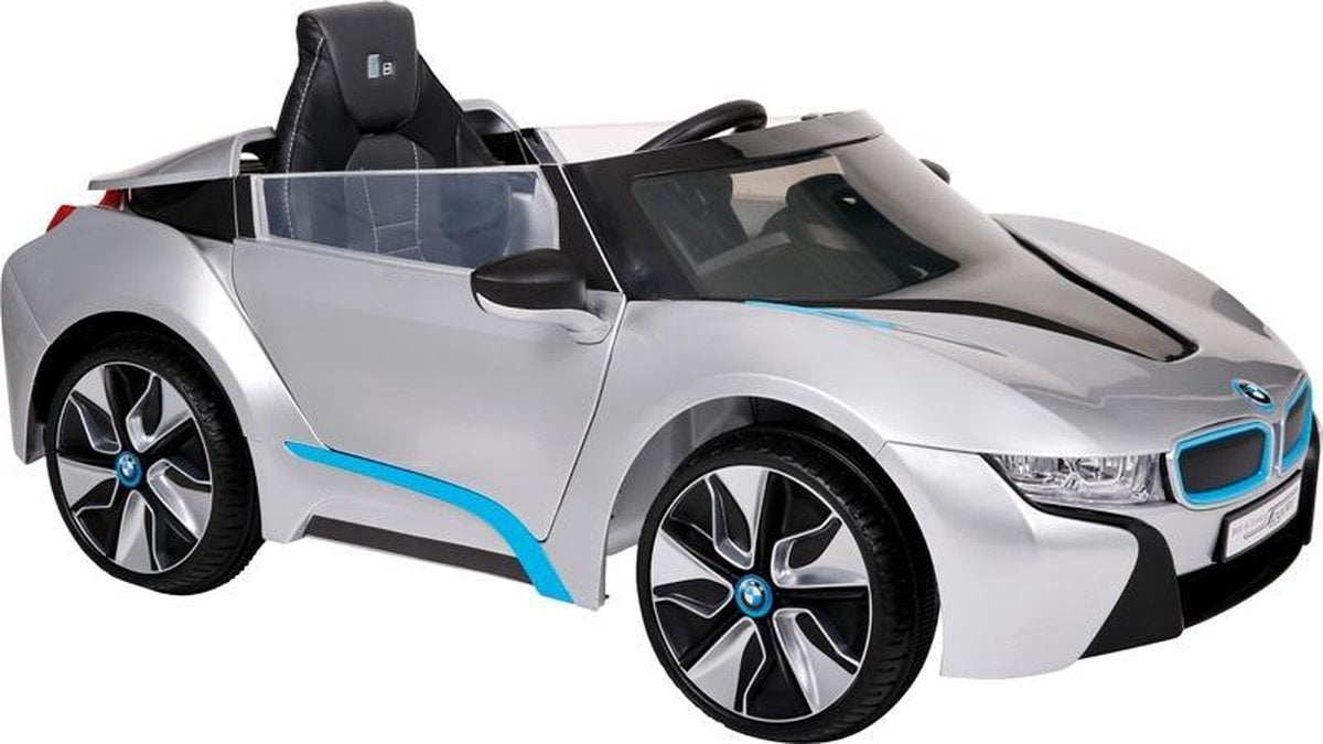 Blanco Accu-Auto BMW i8 Zilver - 12V - incl. MP3 en afstandsbediening - vanaf 3 jaar