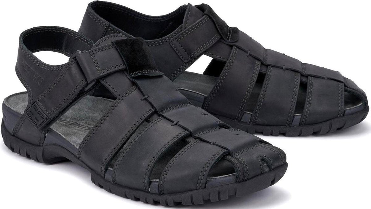 Mephisto BASILE heren sandaal - zwart - maat 42
