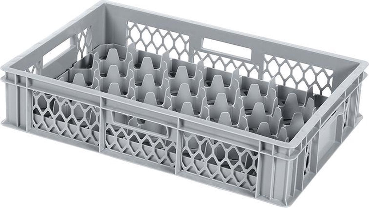 Glazenkrat voor 33 glazen - max. glashoogte 103 mm - max. Ø 75 mm