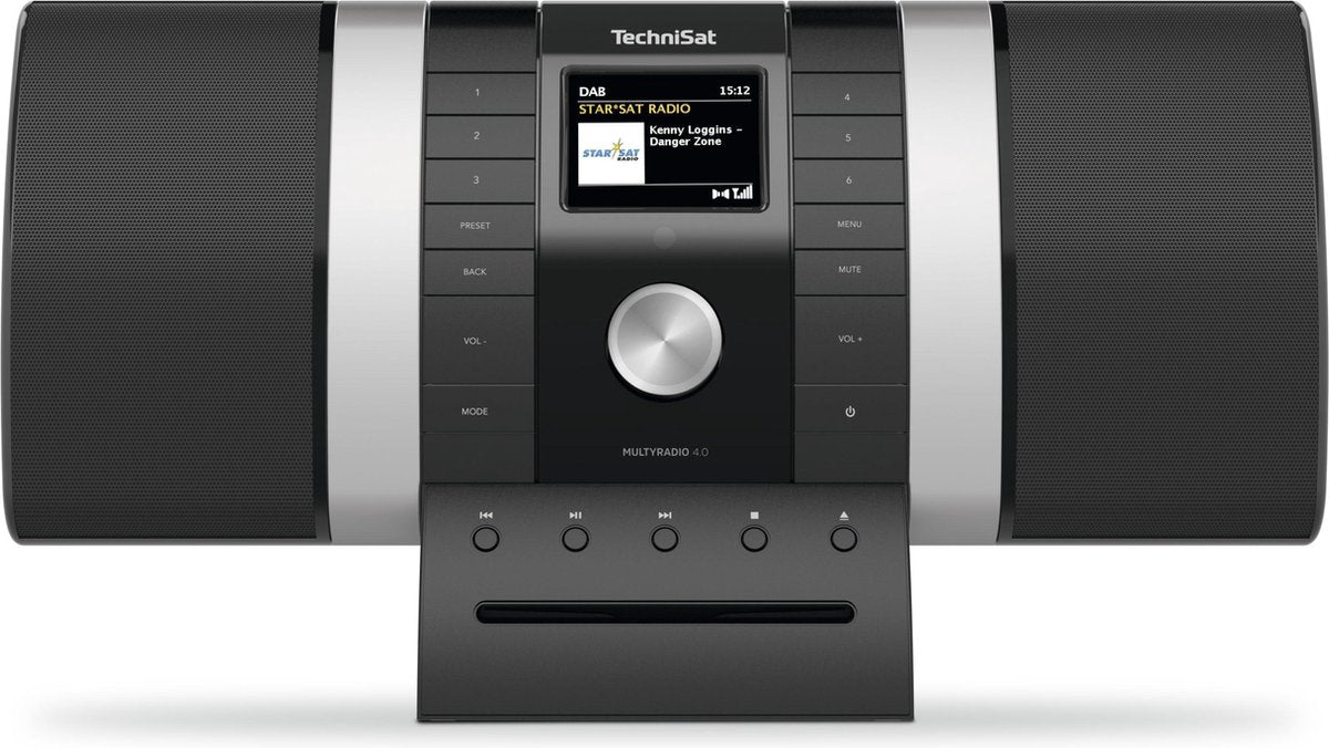 TechniSat MultyRadio 4.0 Persoonlijke cd-speler Zwart