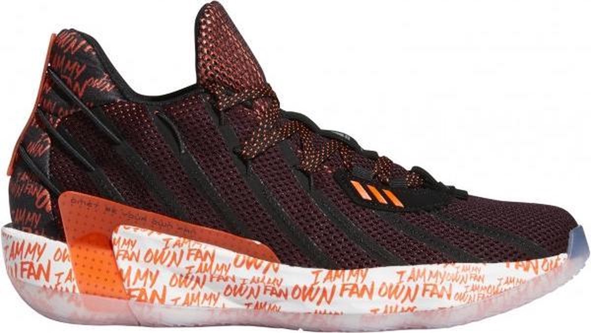 adidas Dame 7 - Zwart / Rood - maat 46 2/3