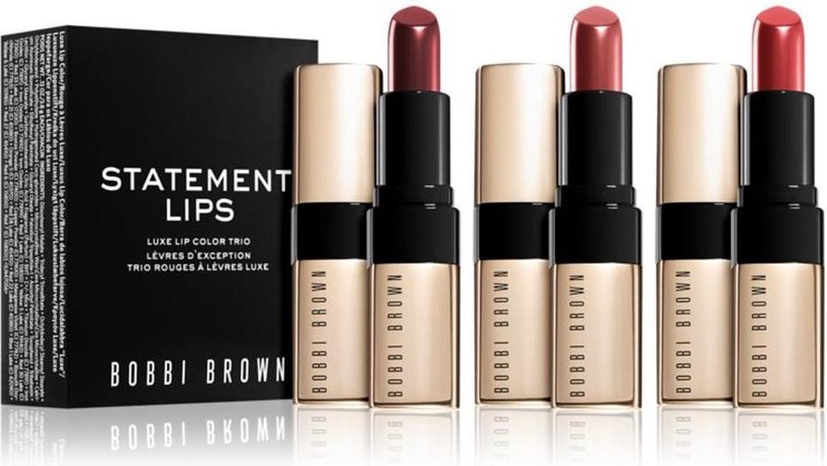 Bobbi Brown - Statement Lips - Luxe Lip Trio - Set van 3 lipsticks