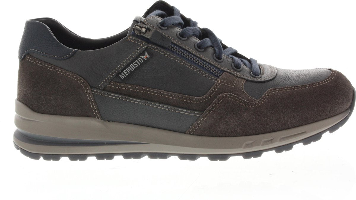 Donkerbruine Rits/Veterschoenen Mephisto Bradley