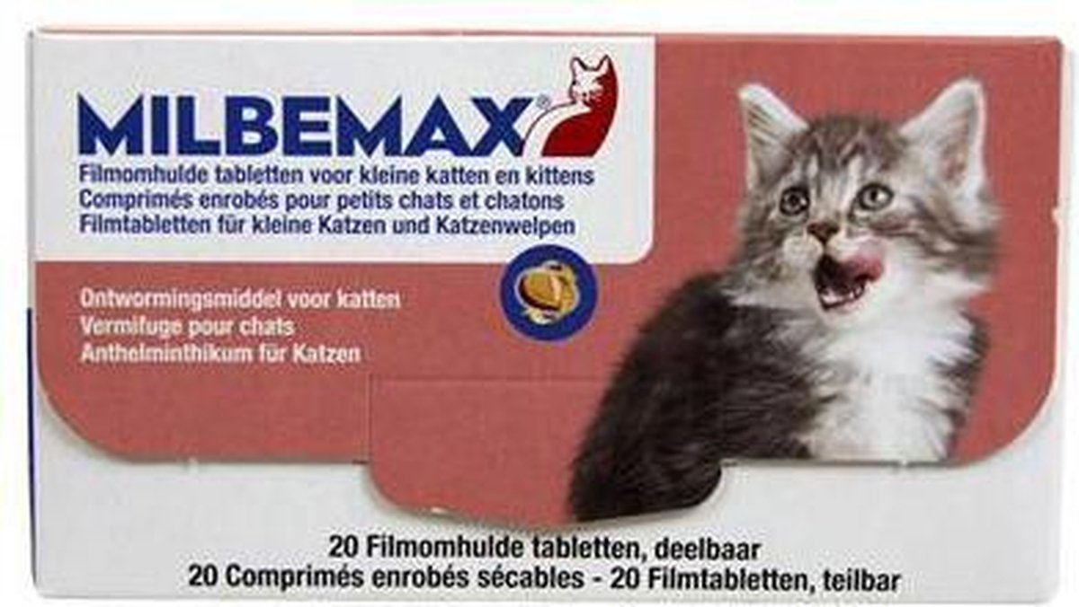 Milbemax - kleine kat - 20 tabletten