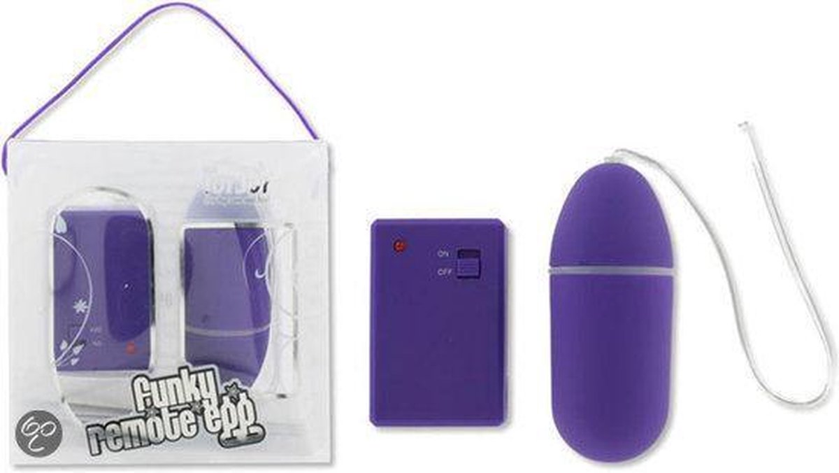 Funky Remote Egg Dark - Paars - Tril ei
