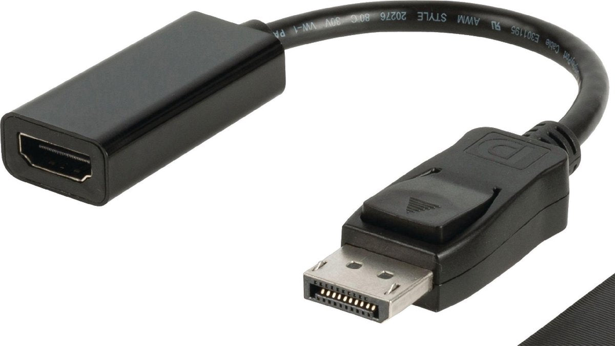 Qatrixx DisplayPort - HDMI adapterkabel DisplayPort male - HDMI input 0