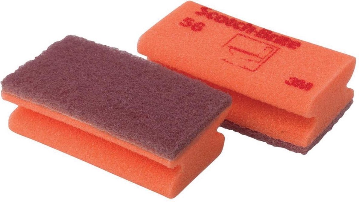 SCHUURSPONS 3M SCOTCH BRITE ROOD