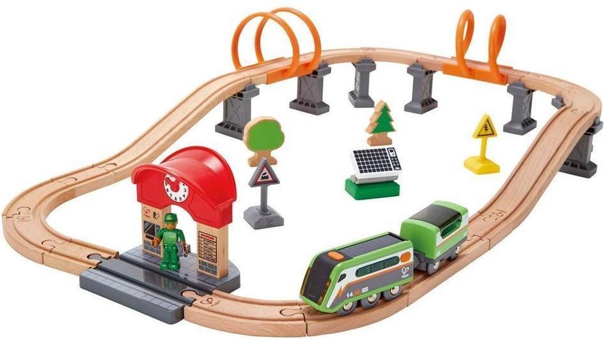 Hape Treinset Solar Power Circuit 62 X 44 X 15 Cm