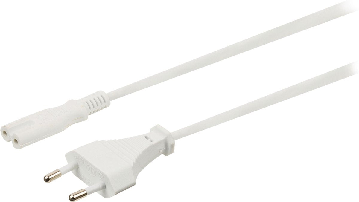 Cablexpert Stroomkabel met C7 / 8-vormige plug - wit - 1