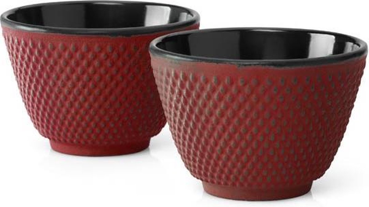 Bredemeijer - Jing theekopjes rood set 2