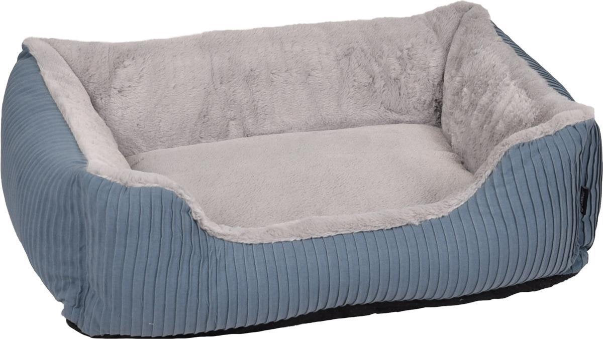 Mand faldi rechthoekig rits blauw 65x45x20 cm Flamingo